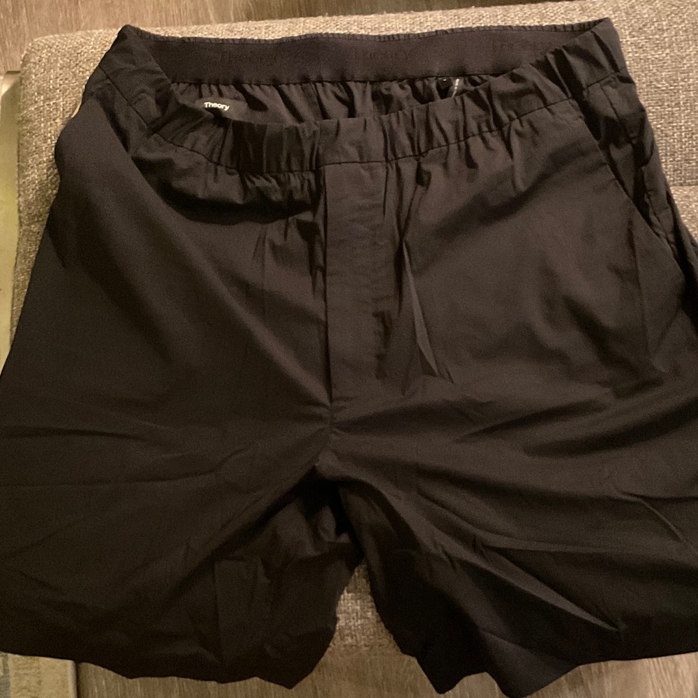 Theory Black Athletic Men's Shorts (L)